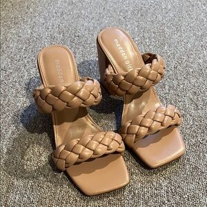 Steve Madden Women's Braided Strap Heels - Tan